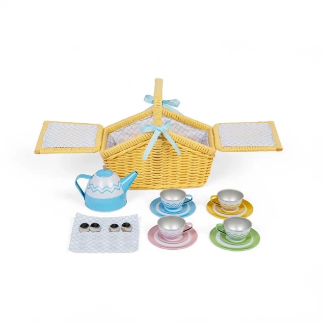 Bigjigs Toys Picknick-Set im Korb