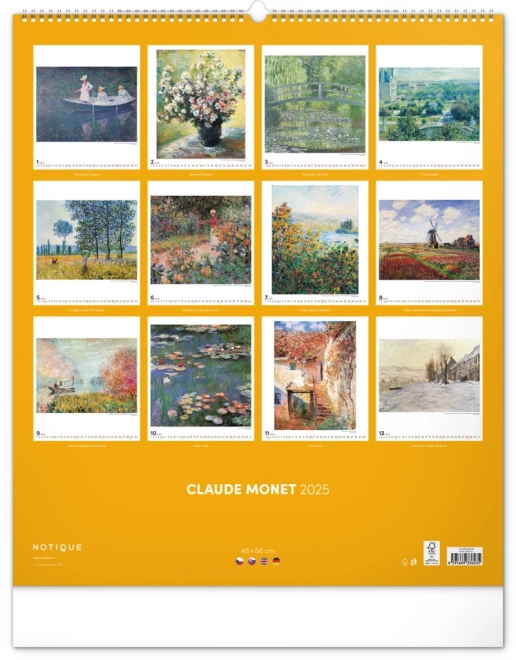 Wandkalender Claude Monet 2025