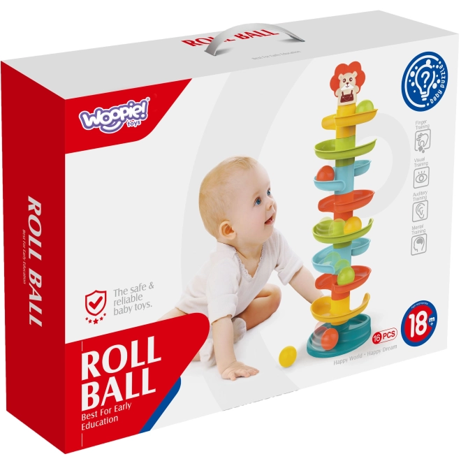 Woopie Kinder-Spielbahn für bunte Kugeln