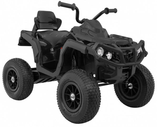 Kinder-Quad ATV Air Batterie Quad Schwarz + aufblasbare Räder + Radio MP3 + langsamer Start