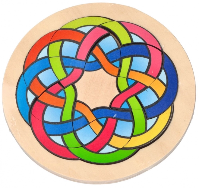 GOKI Holzpuzzle Knobelspiel Sechseck 18 Teile