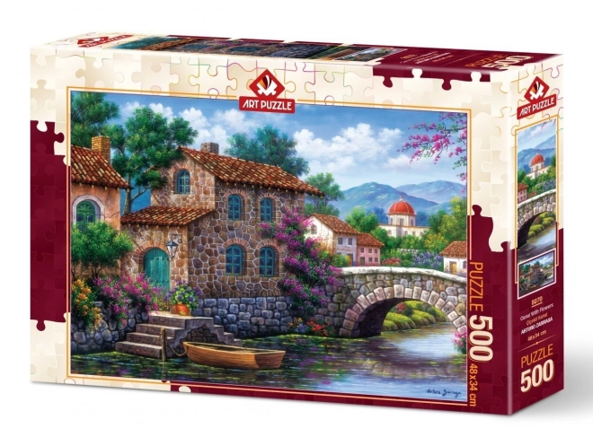 Puzzle Blumenkanal 500 Teile