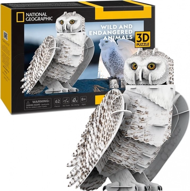 CubicFun 3D Puzzle National Geographic Schneeeule