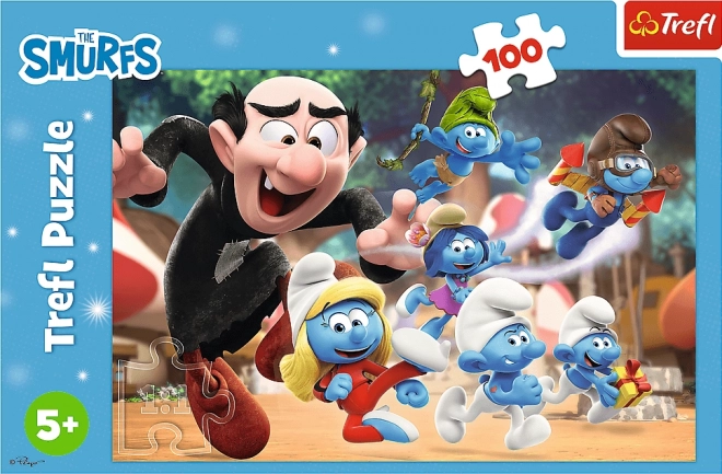 TrefL Puzzle: Lektion von Papa Schlumpf 100 Teile