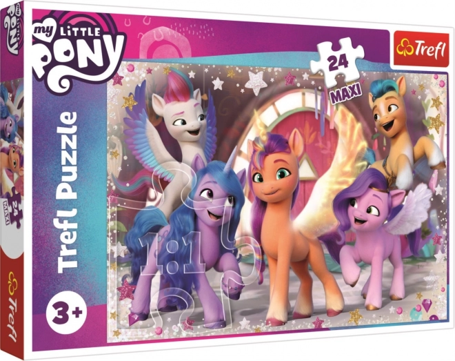 Puzzle Meine kleine Pony: Fröhliche Ponys MAXI 24 Teile