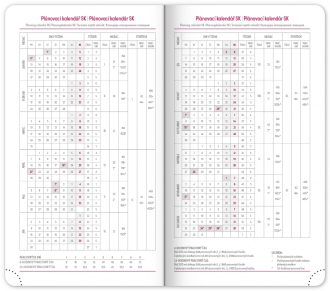 Notique Taschenkalender Aprint Neo Blau 2025