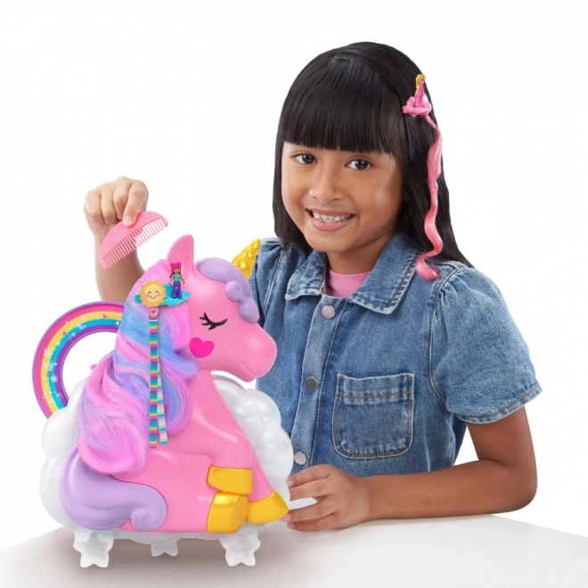 Polly Pocket Einhorn Schönheitssalon Set