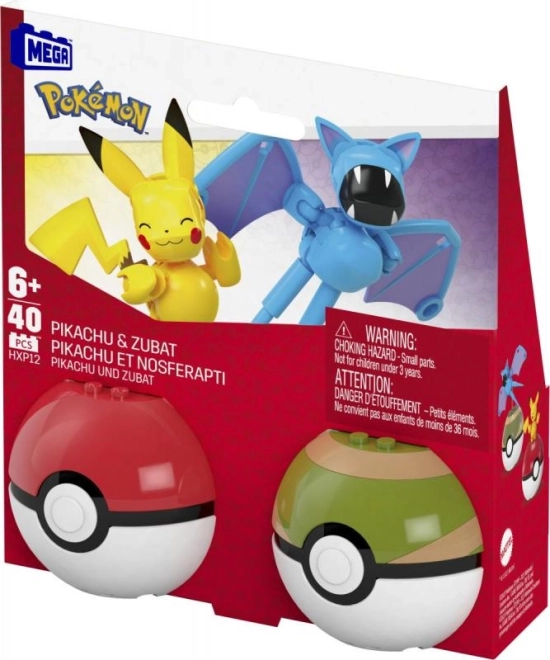 Pokémon Pokéball Doppelpack Pikachu und Zubat