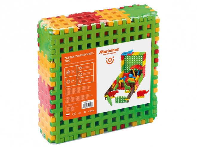 Marioinex Bauset Zoo mit 50 Waffelsteinen