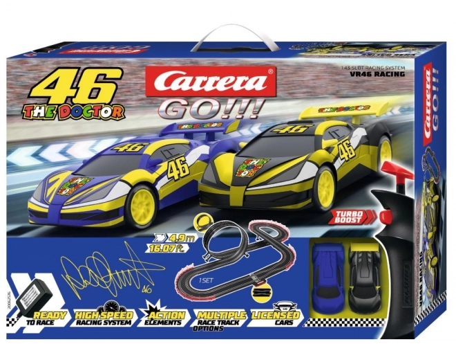 Autorennbahn mit Fahrzeugen VR 46 The Doctor