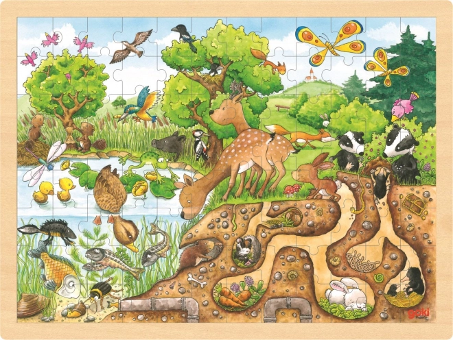 Große Naturpuzzle für Kinder