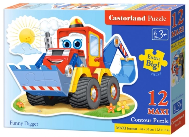 Castorland Puzzle Fröhlicher Bagger MAXI 12 Teile