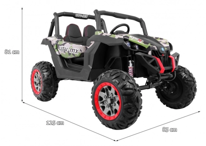 Buggy SuperStar pro Kinder Moro + MP4 + Antrieb 4x4 + Fernbedienung + Gepäckraum + LED + Türschloss