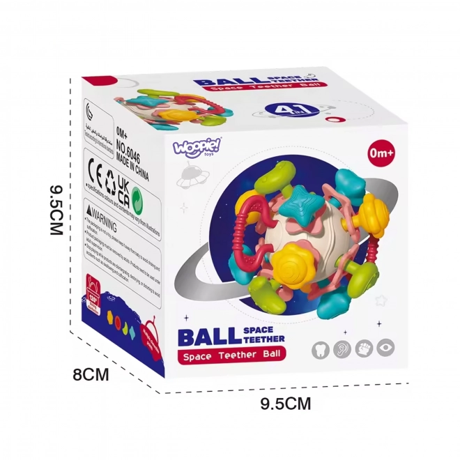 Farbige Rasselball für Babys WOOPIE