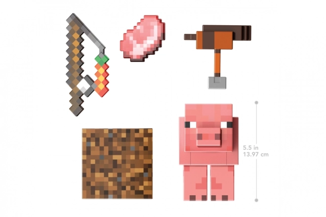 Sammlerfigur Schwein - Minecraft Diamant-Level