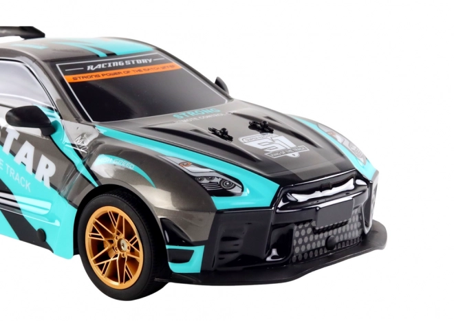 Großes RC-Sportauto 1:10 türkis-schwarz