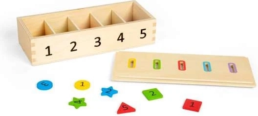 Bigjigs Toys Sortierung von Farben, Formen und Zahlen