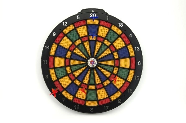 Dartscheibe 40 cm mit 6 Pfeilen