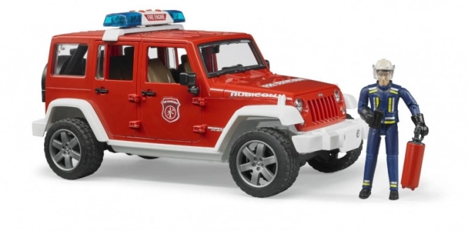 Roter Feuerwehr Jeep WRANGLER mit Figur und Zubehör