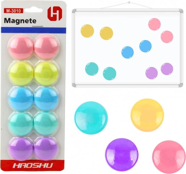 Satz bunter Magnete 10 Sets 3 cm