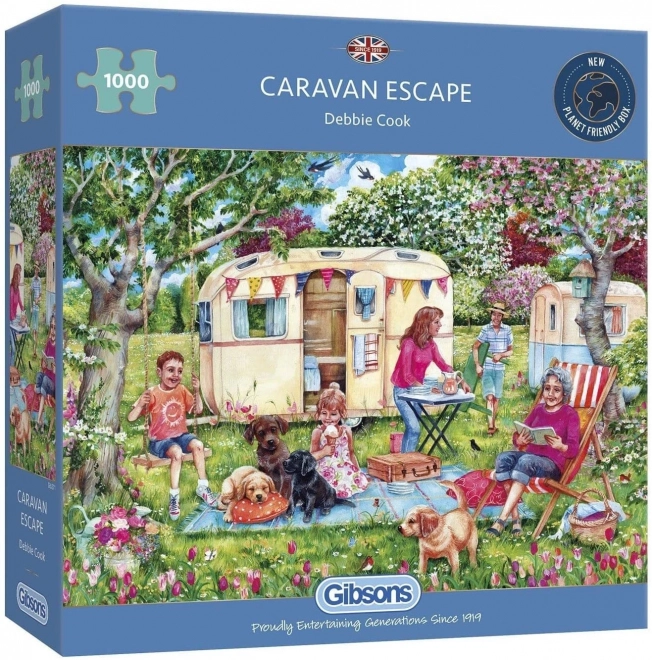 Gibsons Puzzle Wohnmobil Escape 1000 Teile