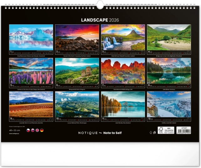 Wandkalender Landschaften 2026