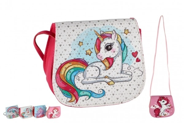 Einhorntasche mit Glitzersteinen