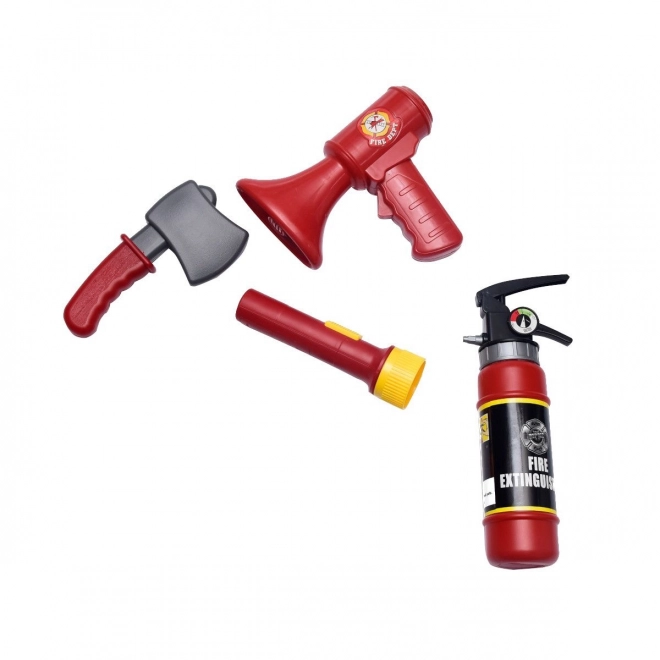 Feuerwehr-Koffer-Set mit Feuerlöscher - 7 Teile