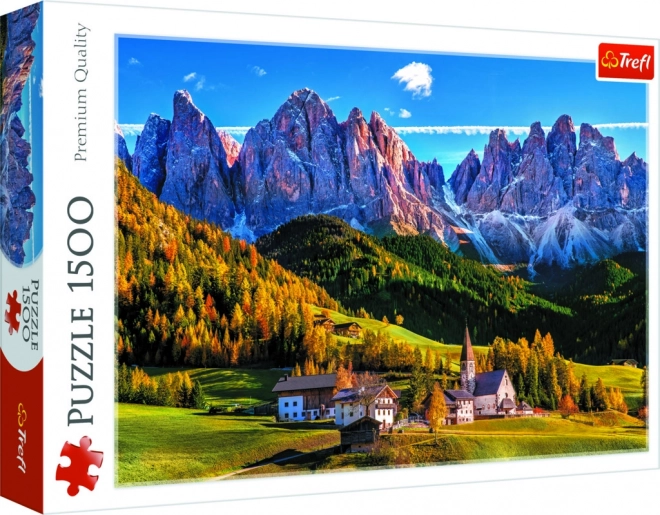 Trefl Puzzle Tal von Val di Funes, Dolomiten 1500 Teile