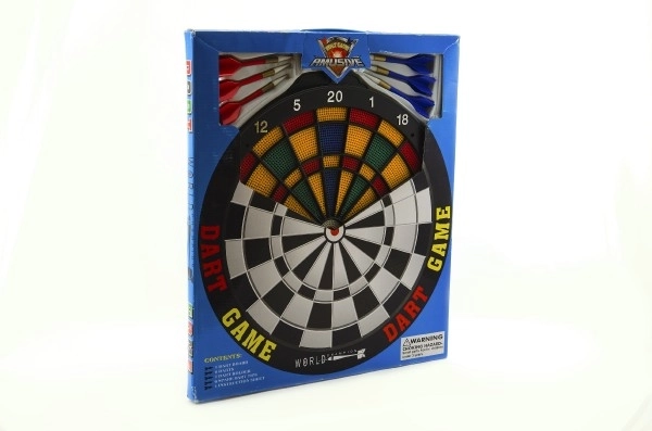 Dartscheibe 40 cm mit 6 Pfeilen