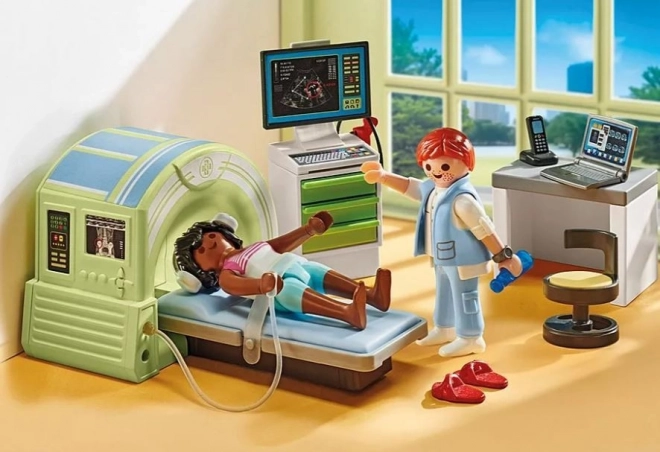 Playmobil Radiologie-Patient beim MRT