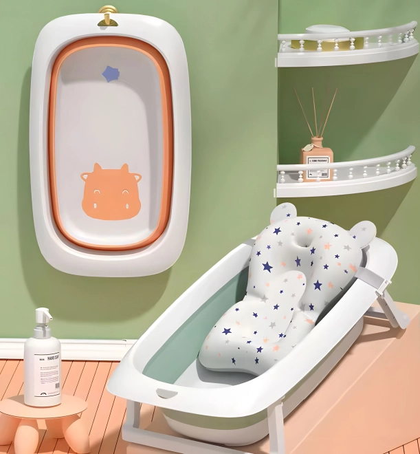 Faltbare Babybadewanne ECOTOYS Orange