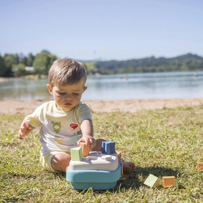 Smoby little green set boot turm-sortierer bioplastik
