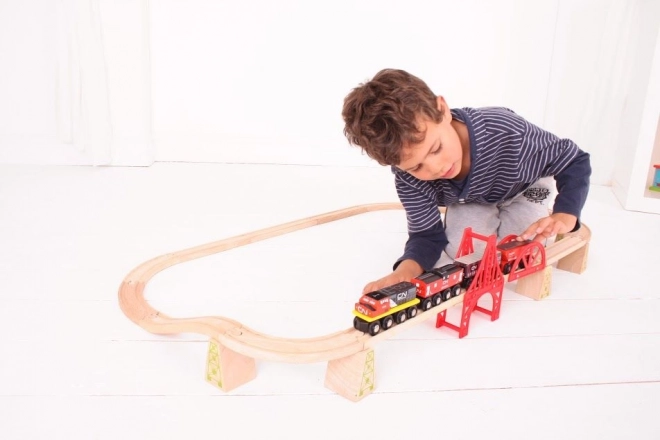 Großjigs Rail Güterzug mit Gleisen