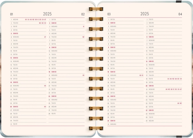 Spiralterminplaner Petito 18 Monate – Japan 2024/2025