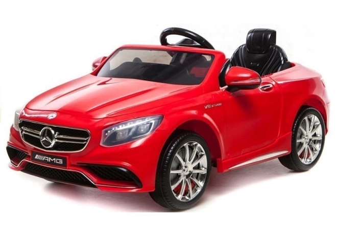 Elektrisches Auto Mercedes S63 AMG Rot