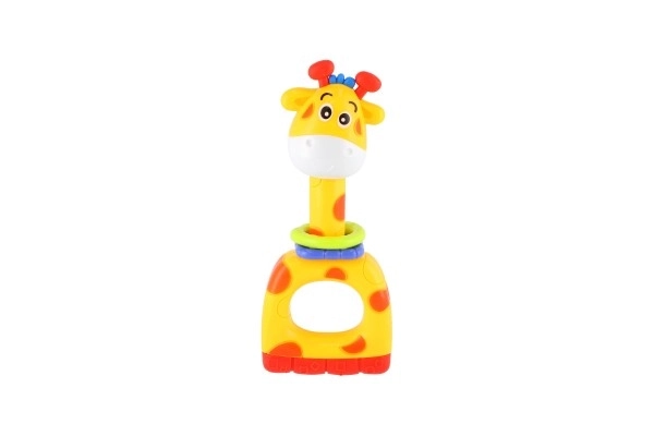 Bunte Babyrassel Giraffe Spielzeug