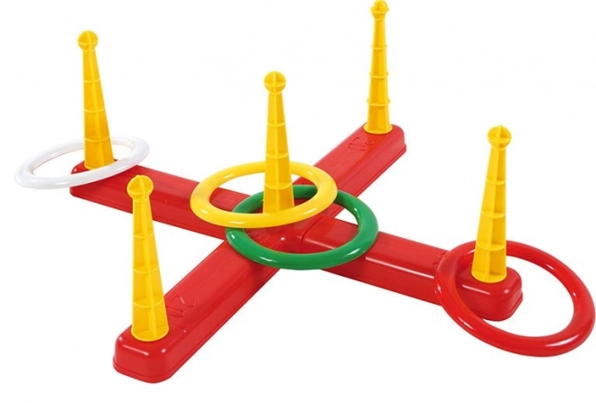 Wurfspiel Kreuz mit Ringen