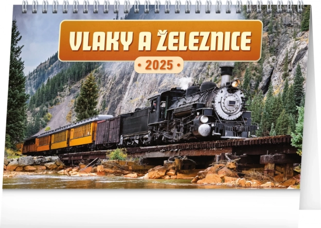 Tischkalender Züge und Eisenbahnen 2025