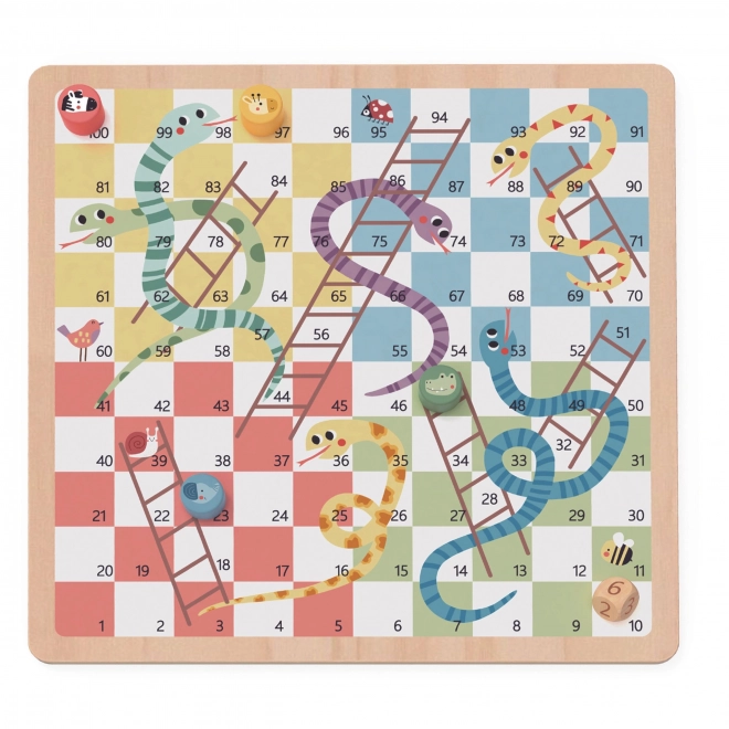 Woopie Green Logische Brettspiele 2in1 Ludo Mensch ärgere dich nicht + Befreie die Tiere