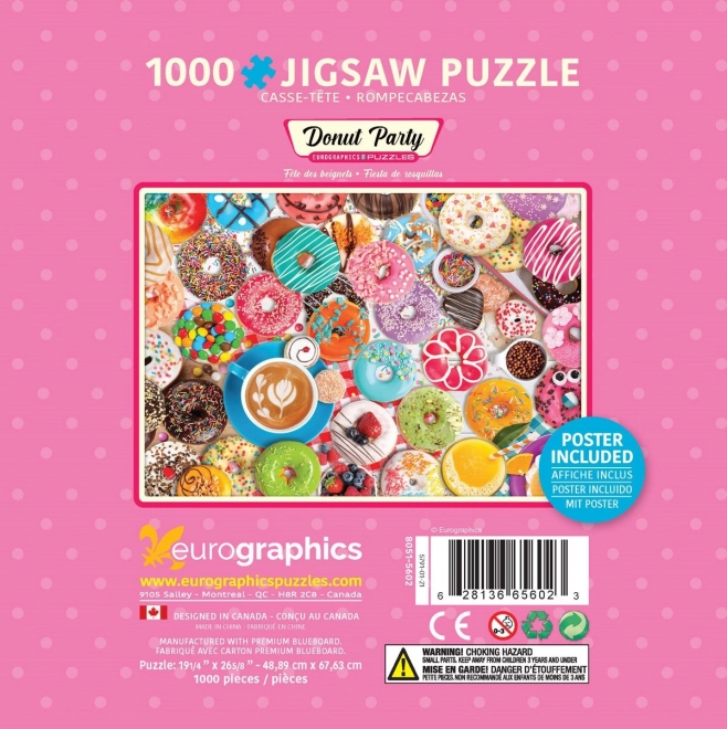 Eurographics Puzzle in Metallbox Donut Party 1000 Teile