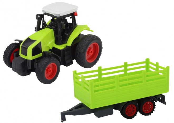 Fernbedienbarer Traktor mit Anhänger 1:16 Grün