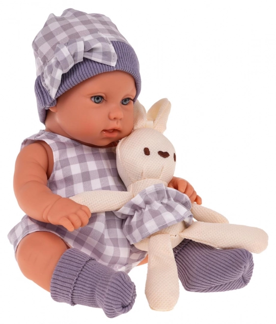 Puppen-Set Baby mit Zubehör Lila