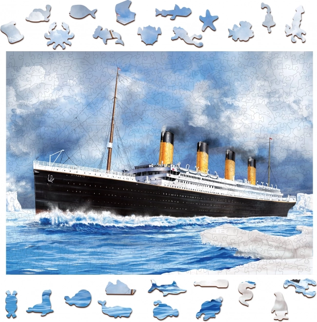 Holzpuzzle Titanic