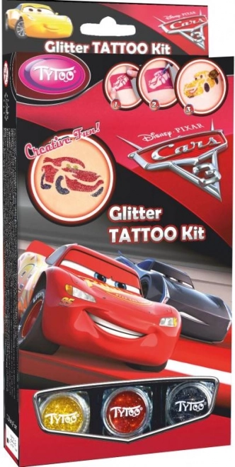 Glitzer-Tattoos mit AUTOS Motiven