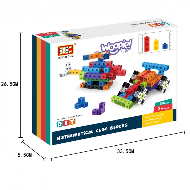 Woopie Baukasten 3D Würfel 150 Teile