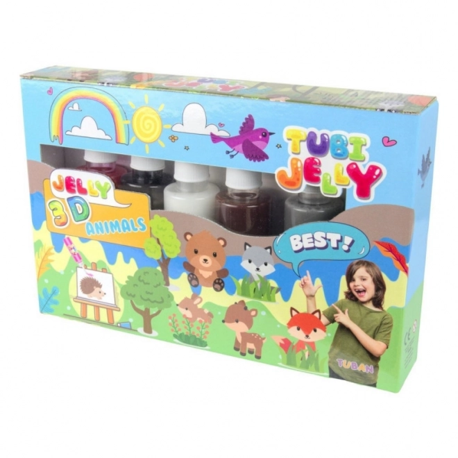 Tubi Jelly Set 6 Farben - Tiere