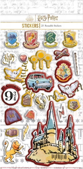 Harry Potter 3D Sticker für wiederholte Verwendung
