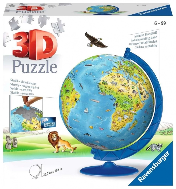 3D Puzzle Globus für Kinder