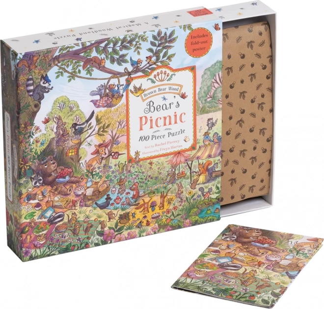 Galison Bären-Picknick Puzzle 100 Teile